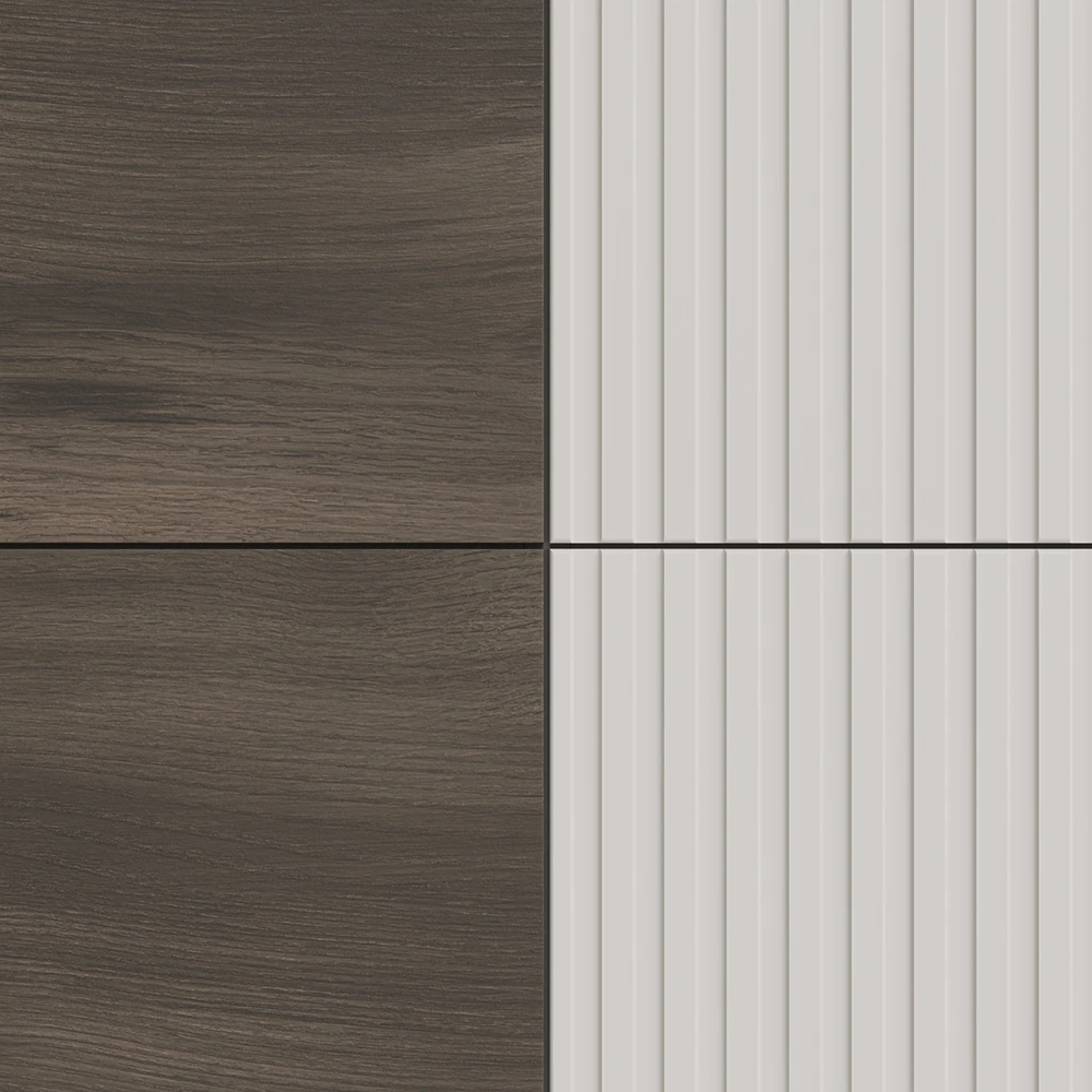 RANDOM 2 KM-2 chest, color: cashmere / walnut / juodas