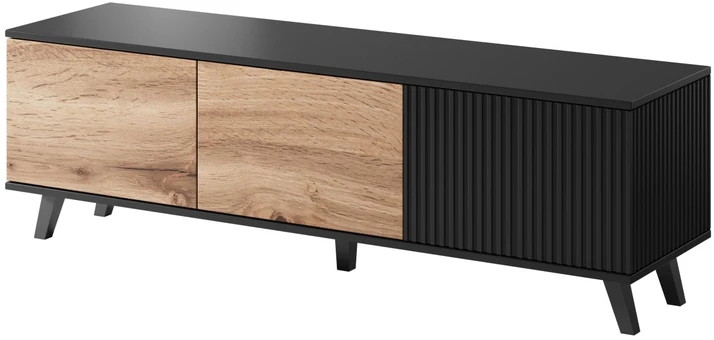 RANDOM RTV-1 TV-stand, color: wotan oak/juodas
