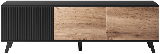 RANDOM RTV-1 TV-stand, color: wotan oak/juodas