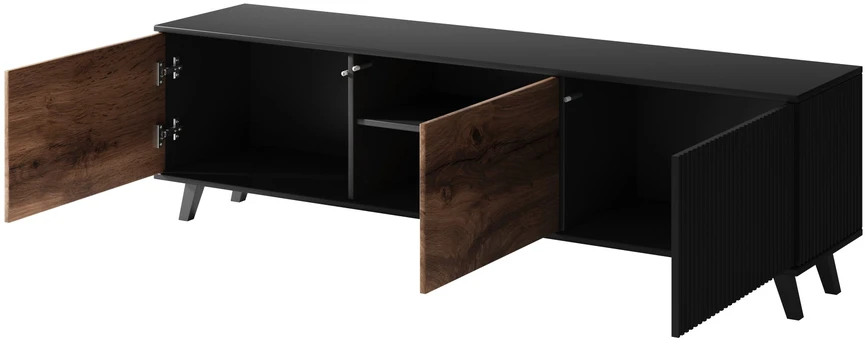 RANDOM RTV-2 TV-stand, color: wotan oak/juodas