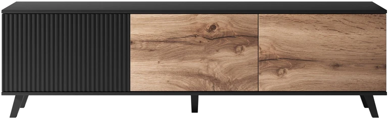 RANDOM RTV-2 TV-stand, color: wotan oak/juodas