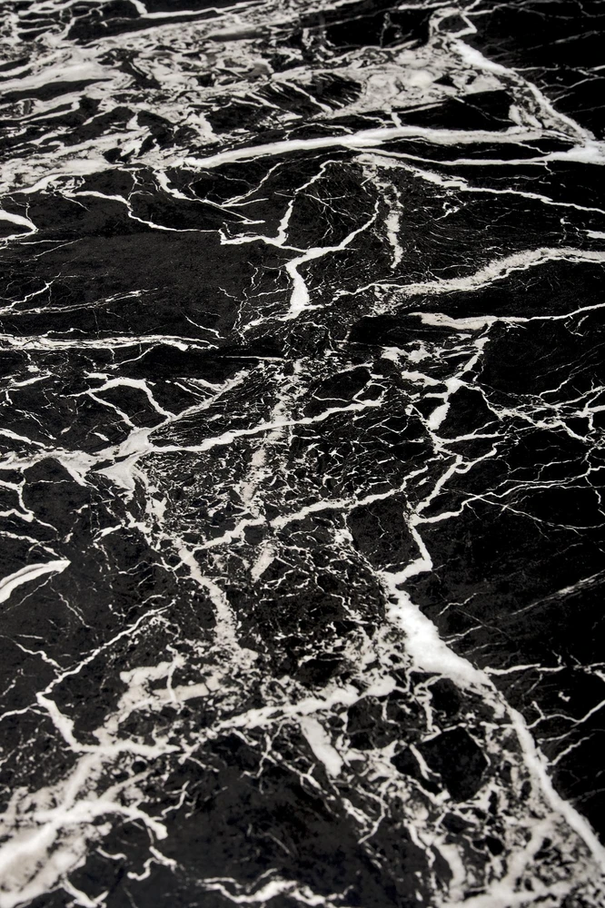 RAYMOND 2 table, juodas marble / auksinis
