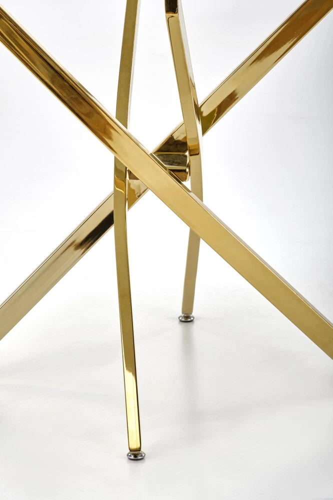 RAYMOND 2 table, juodas marble / auksinis