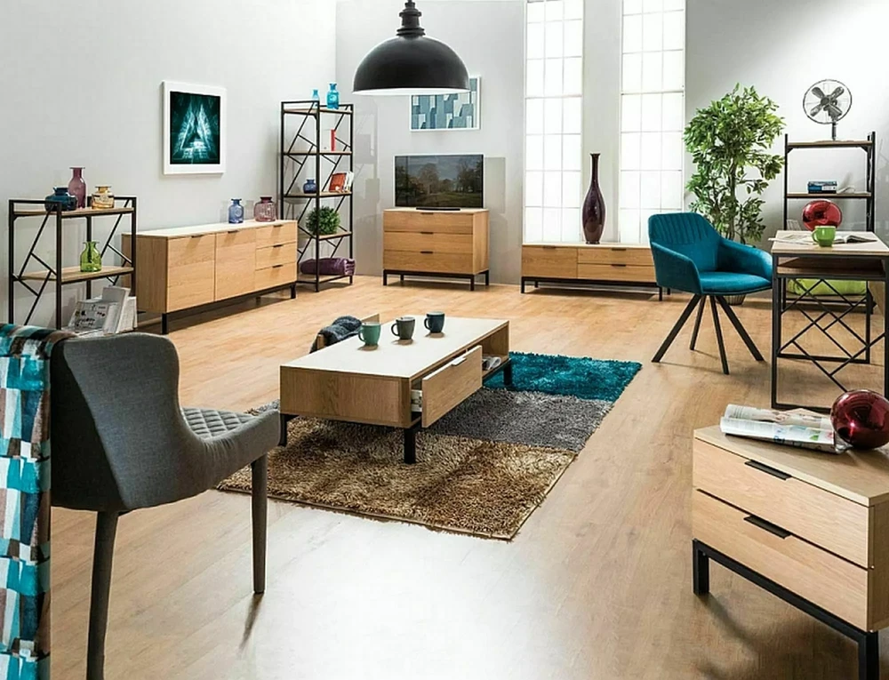 Signal Meble Pastatoma lentyna TABLO R3, ąžuolo/juoda