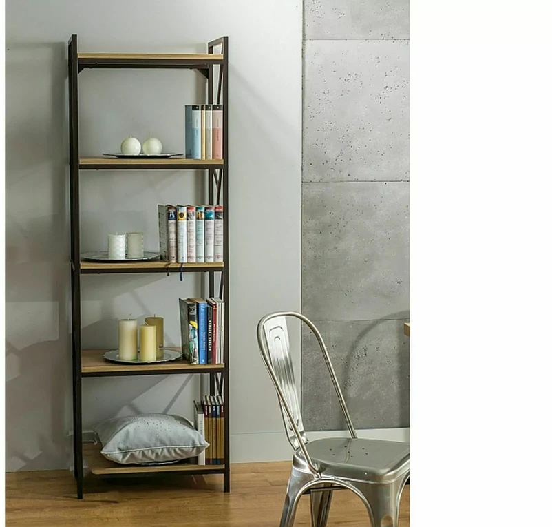 Signal Meble Pastatoma lentyna TABLO R5, 60 cm, ąžuolo/juoda