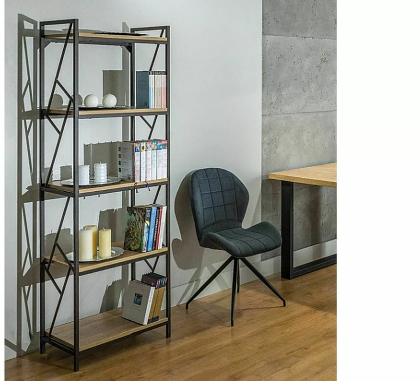 Signal Meble Pastatoma lentyna TABLO R5, 60 cm, ąžuolo/juoda