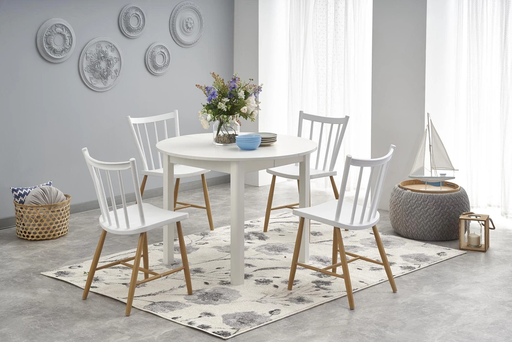 RINGO extension table, color: baltas