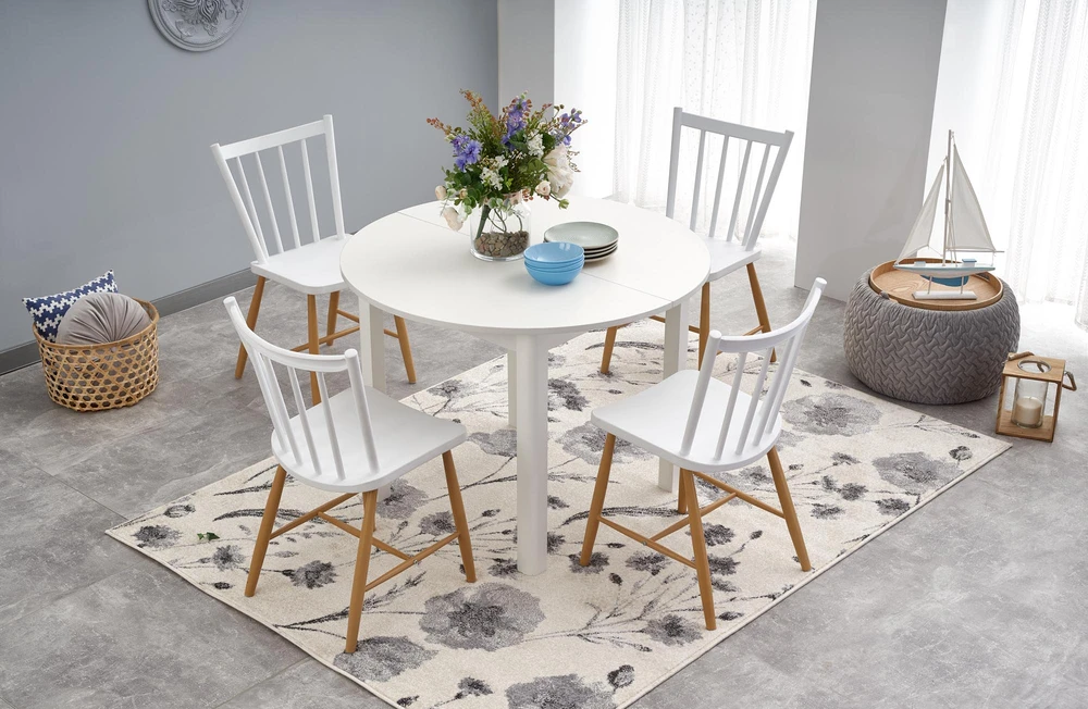 RINGO extension table, color: baltas