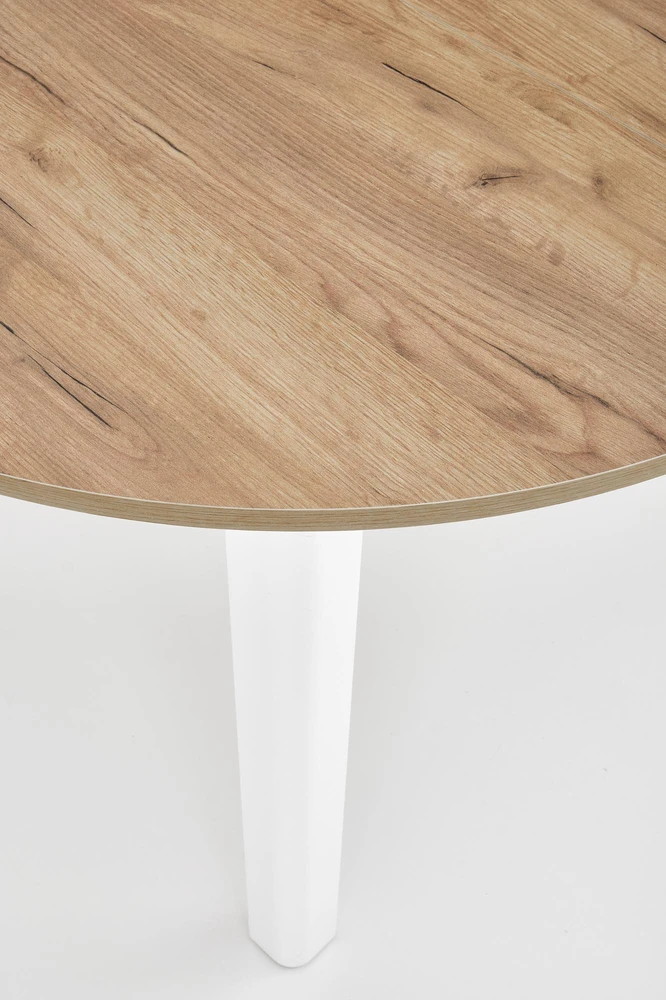 RINGO table, craft oak / baltas