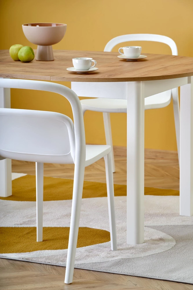 RINGO table, craft oak / baltas