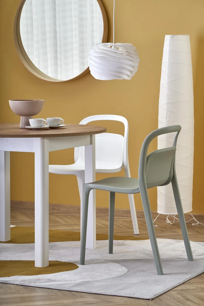 RINGO table, craft oak / baltas
