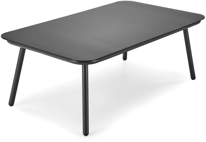 ROCCA garden set (sofa + 2 chairs + coffee table), dark pilkas / light pilkas