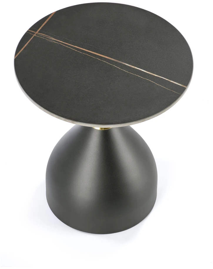 SCALITA coffee table, juodas marble / juodas / auksinis