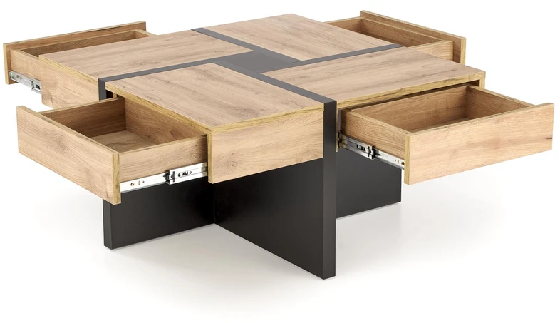 SEVILLA S, c.table, craft oak / juodas