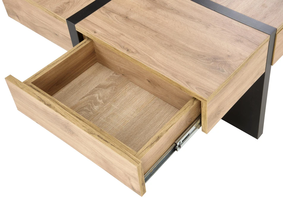 SEVILLA S, c.table, craft oak / juodas