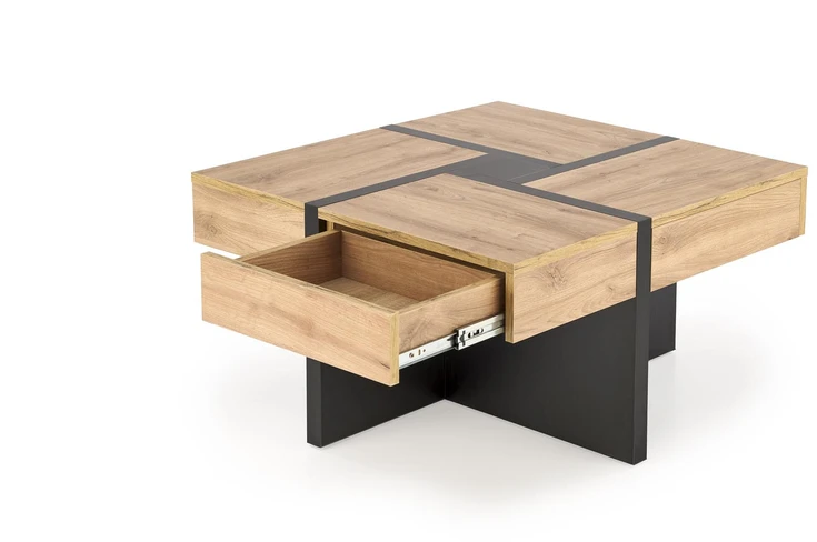 SEVILLA S, c.table, craft oak / juodas
