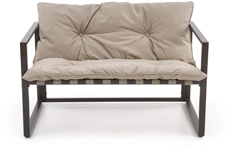 SHARK garden set (sofa + 2 chairs + coffee tables), d.ruda / cappuccino