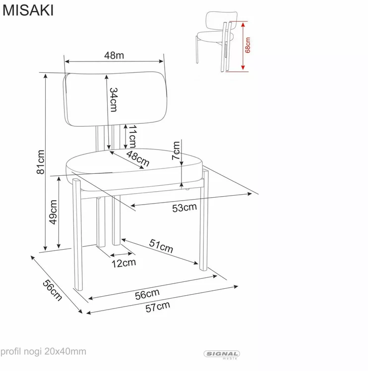 Signal Krzesło Misaki