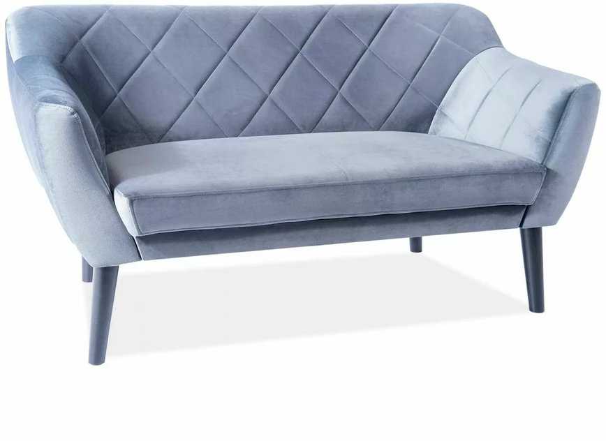 Fotelis Signal Meble Sofa KARO 2 VELVET, pilka