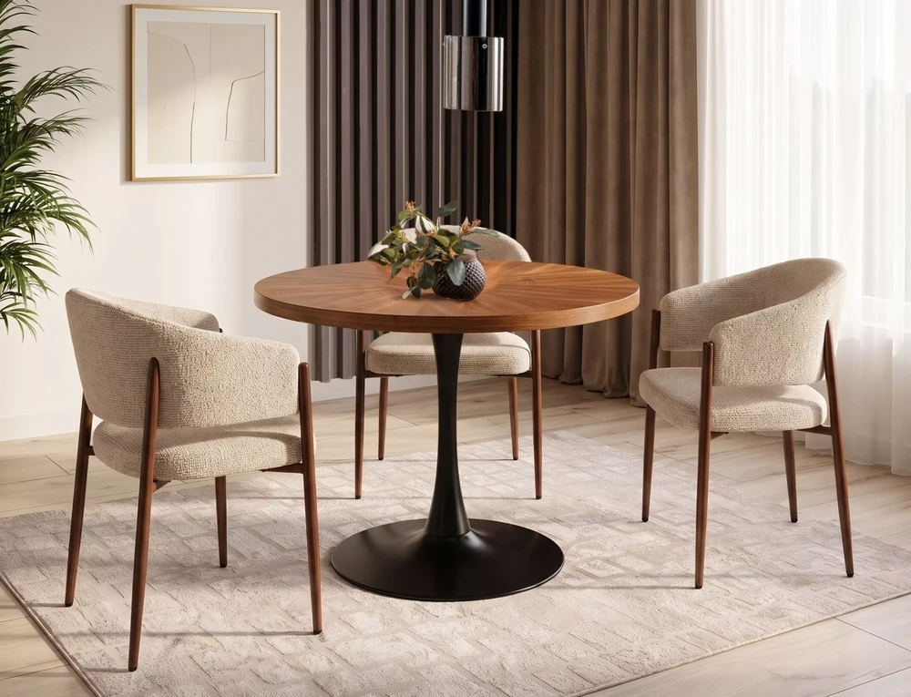 Fotelis Signal Meble Stół Amadeo stalas