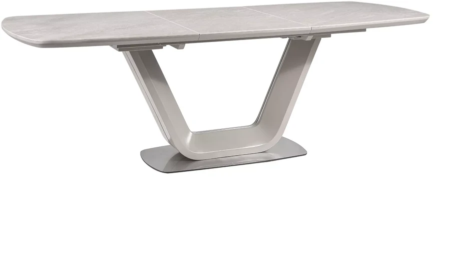 Signal Meble Valgomojo stalas ARMANI CERAMIC, 160 x 90 cm, pilkas