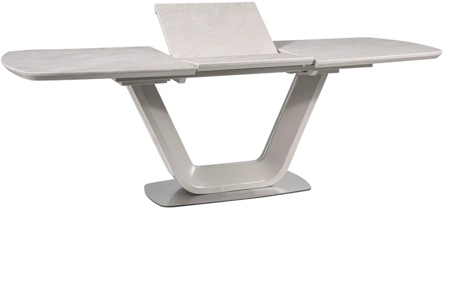 Signal Meble Valgomojo stalas ARMANI CERAMIC, 160 x 90 cm, pilkas