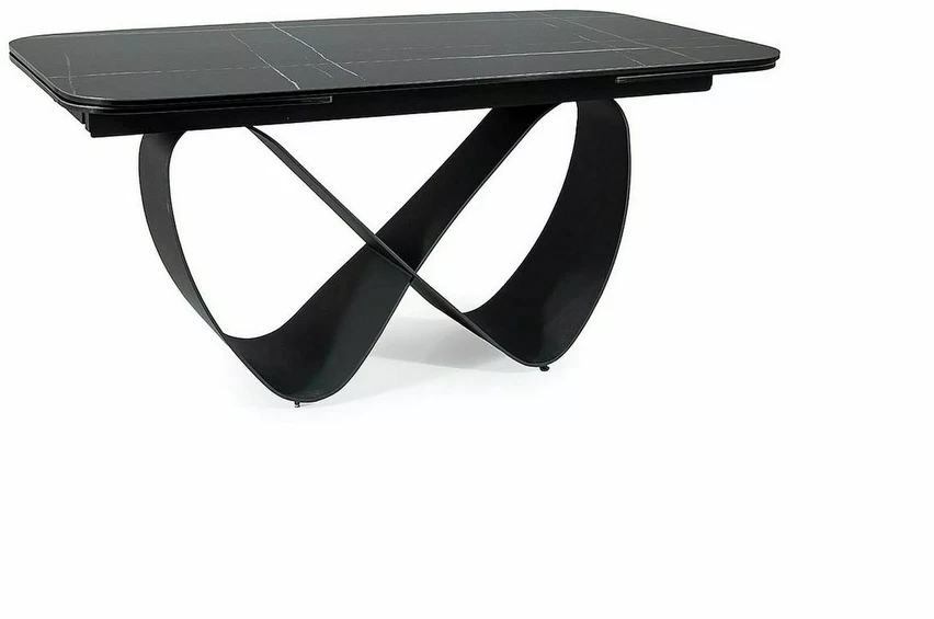 Signal Meble Valgomojo stalas INFINITY CERAMIC, 160-240x95x76 cm, juodas