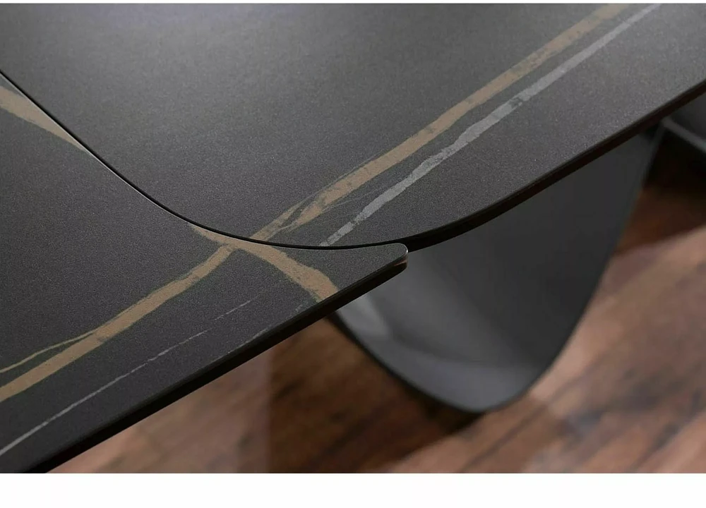Signal Meble Valgomojo stalas INFINITY CERAMIC, 160-240x95x76 cm, juodas