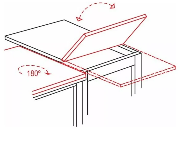 Signal Meble Valgomojo stalas FLIP, 80(160) x 80 cm