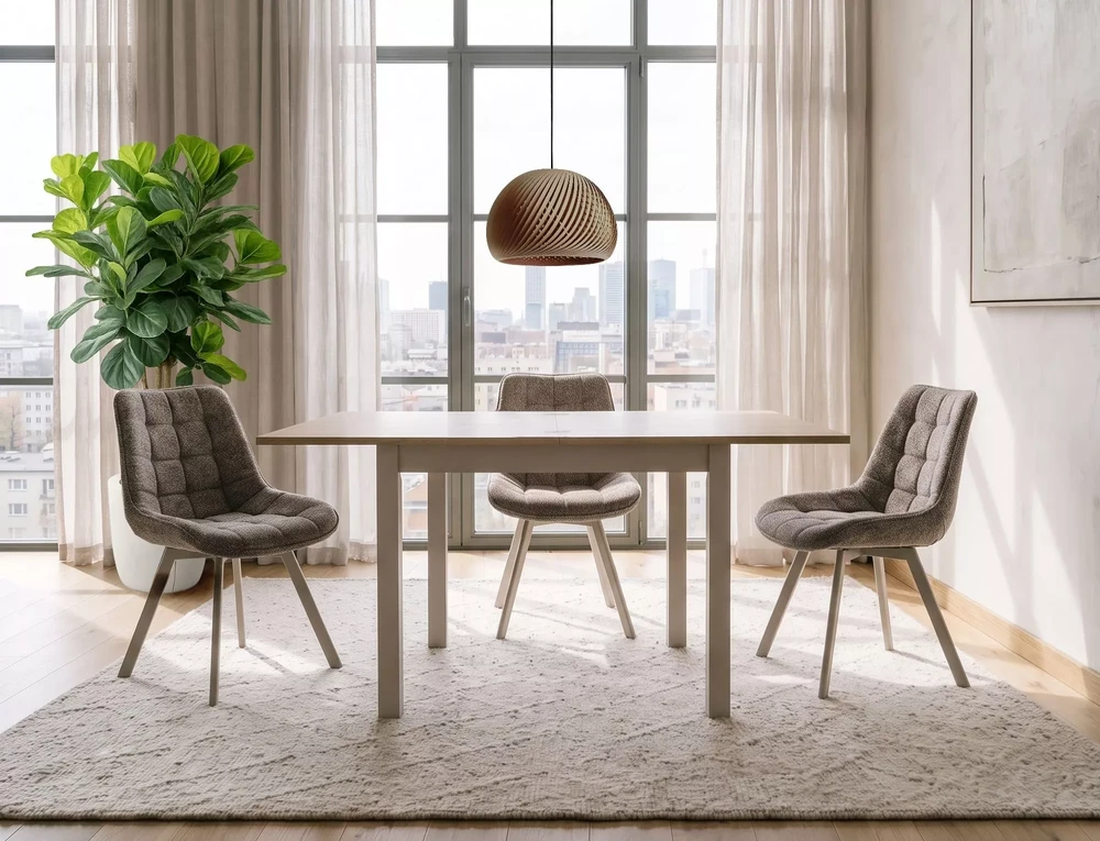 Signal Meble Valgomojo stalas SIGNAL Flip 80, 80(160)x80 x78 cm