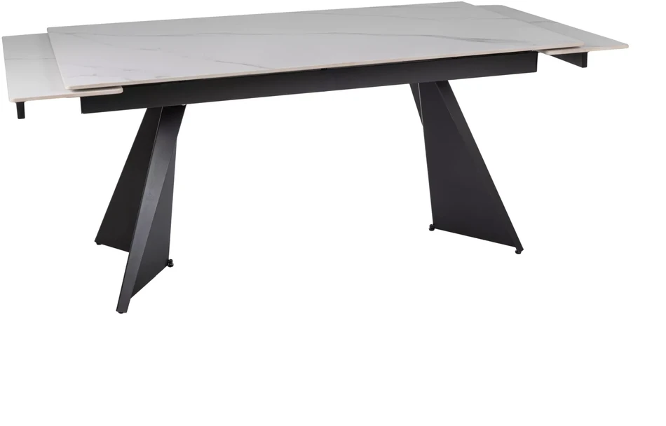 Signal Meble Valgomojo stalas Laconi, 160-220 x 90 cm, balta
