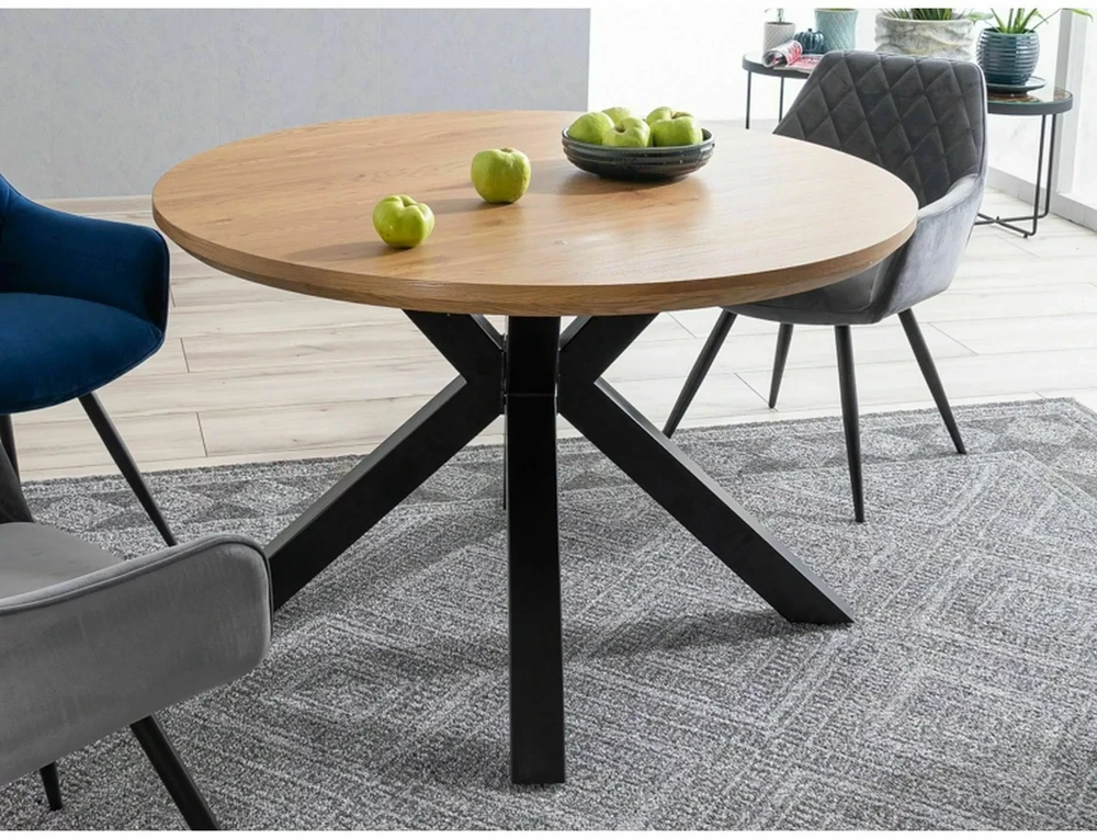 Signal Meble Valgomojo stalas RITMO, 120 cm, ąžuolo/juoda