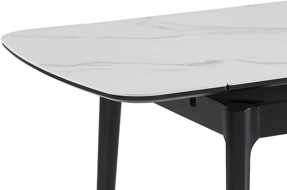 Signal Meble Valgomojo stalas Sento, 120-180 x 80 cm, balta