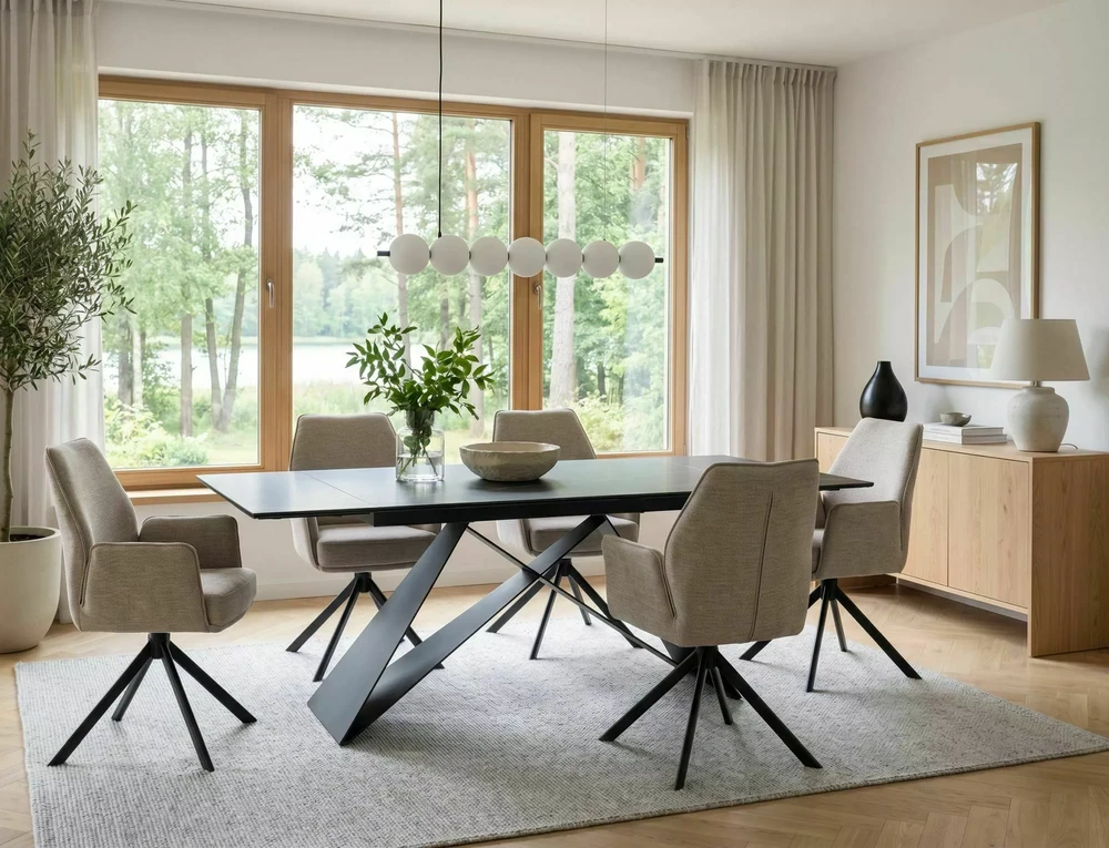 Signal Meble Stół „Westin Ceramic Sahara Noir“ stalas