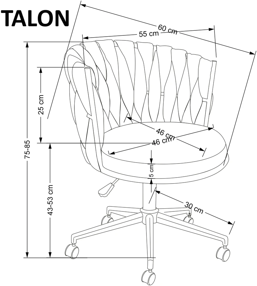 TALON chair, pilkas