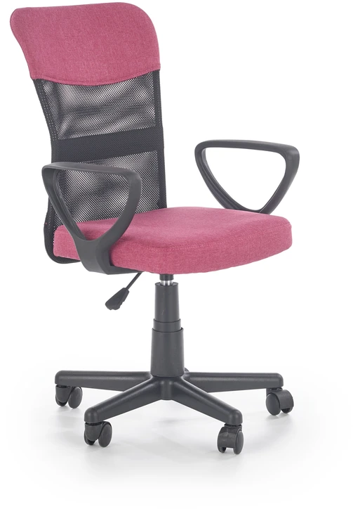 TIMMY o.chair, color: pink / juodas