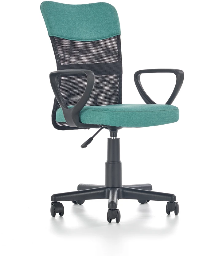 TIMMY o.chair, color: turquoise / juodas