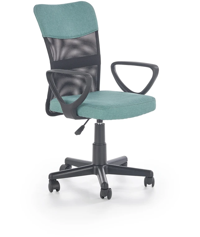 TIMMY o.chair, color: turquoise / juodas