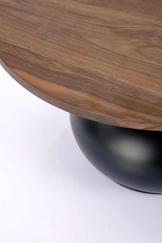 TIMOR c.table walnut / juodas