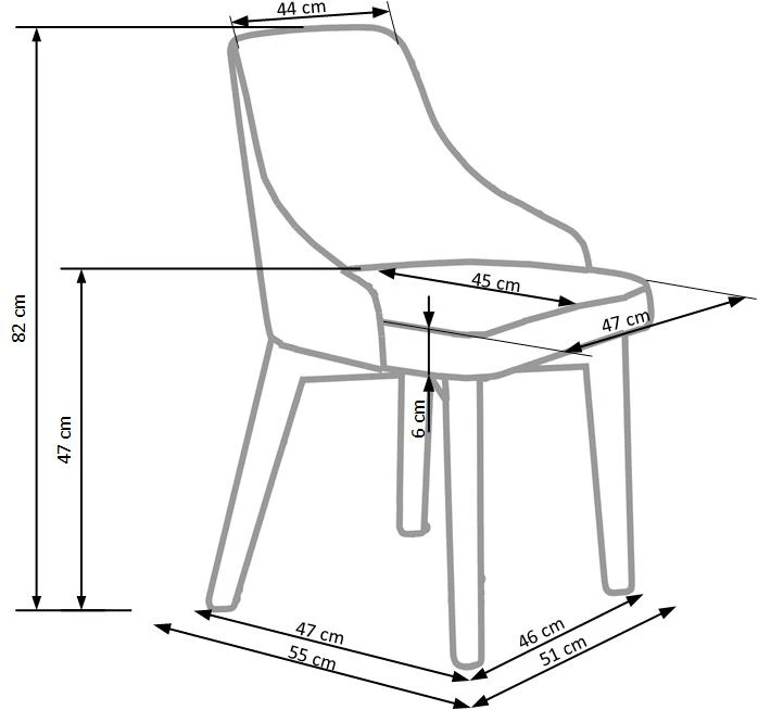 TOLEDO chair, color: honey oak