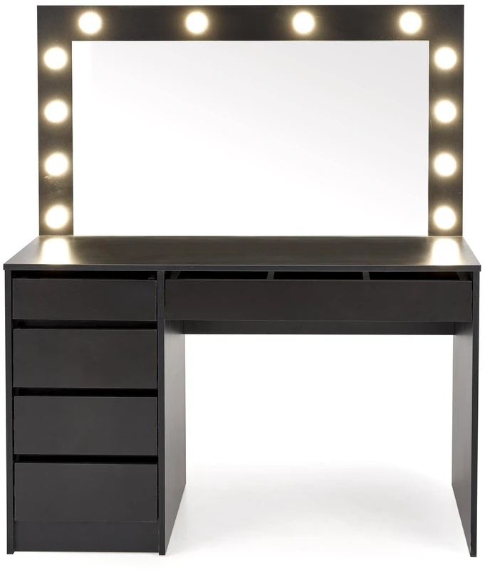 Tualetinis staliukas HOLLYWOOD XL, juoda