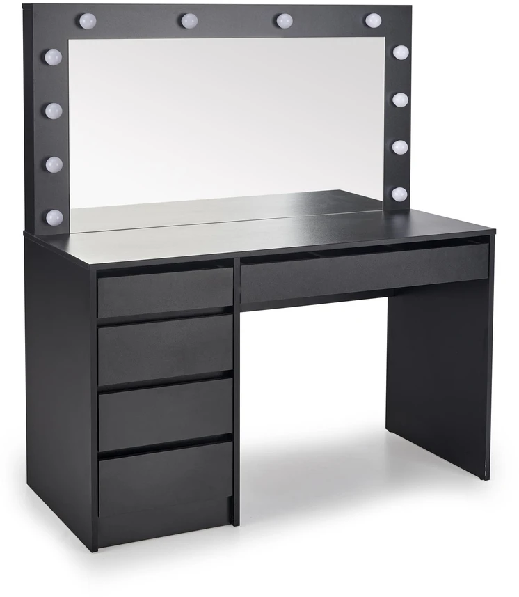 Tualetinis staliukas HOLLYWOOD XL, juoda