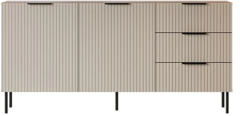 Cama Meble Cama Komoda 1 ALMERA 156x42x75 riešutmedžio/kašmyro spalvos