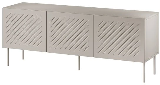 TV staliukas Cama Meble RTV cabinet SIENA 150.5x40x60 juodas matt