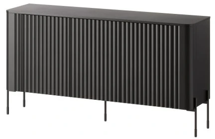TV staliukas Cama Meble Cama VERA chest of drawers 150x40x80 juodas matt