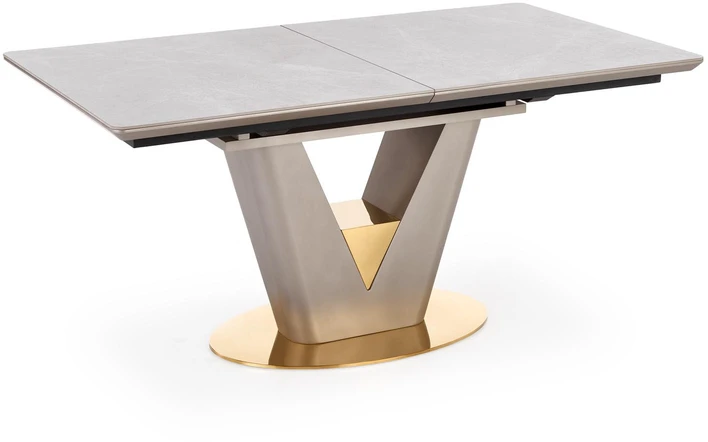 VALENTINO table light pilkas/auksinis