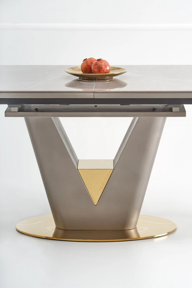 VALENTINO table light pilkas/auksinis