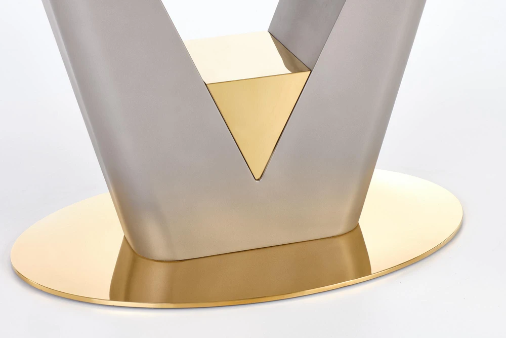 VALENTINO table light pilkas/auksinis