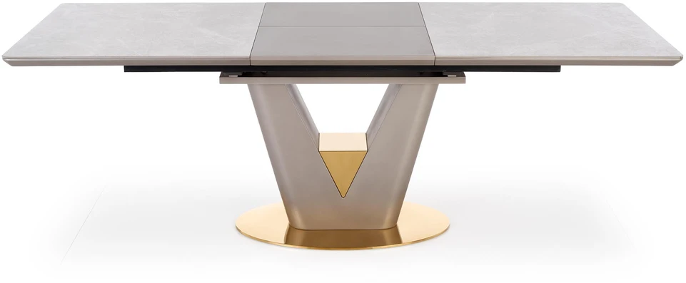 VALENTINO table light pilkas/auksinis