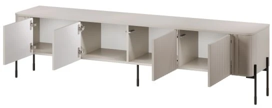 TV staliukas Cama Meble Cama VERA TV cabinet 190x40x50 matt juodas